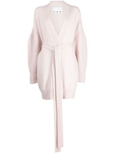 SA SU PHI cardigan à taille ceinturée - Rose