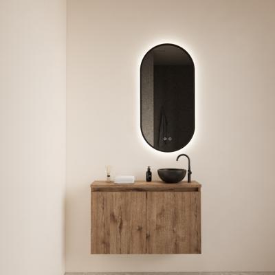 BWS Fonteinmeubel Meadow 80x50 cm Wellington Oak Incl. Topplaat - Fonteinmeubel Meadow 80x50 cm Wellington Oak Incl. Topplaat