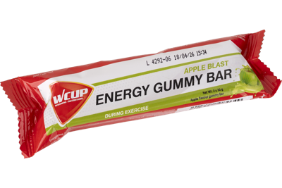 Wcup - energy gum bar appel blast 60 gram 24 stuks