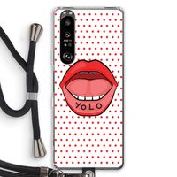 Yolo Denise: Sony Xperia 1 III Transparant Hoesje met koord