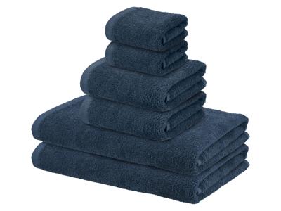 LIVARNO Set handdoeken (Donkerblauw)