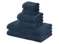 LIVARNO Set handdoeken (Donkerblauw)