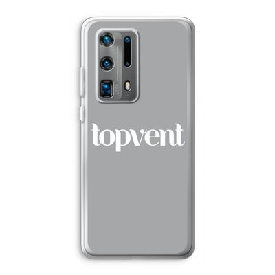 Topvent Grijs Wit: Huawei P40 Pro Plus Transparant Hoesje