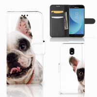 Samsung Galaxy J5 2017 Telefoonhoesje met Pasjes Franse Bulldog - thumbnail