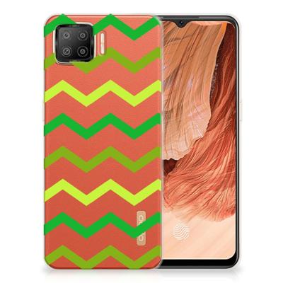 OPPO A73 4G | TPU bumper | Zigzag Groen