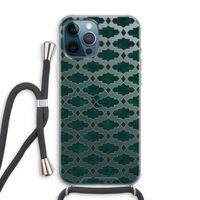 Moroccan tiles: iPhone 12 Pro Max Transparant Hoesje met koord