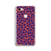 Purple Giraffe: Google Pixel 3 XL Transparant Hoesje