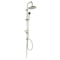 Differnz Proline doucheset met grote stortdouche en losse handdouche ABS 20 x 20 x 150 cm chroom