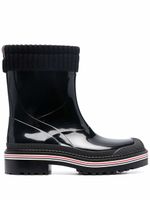 Thom Browne bottes de pluie à effet de brillance - Noir