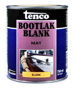 Bootlak blank mat 0,75l verf/beits - tenco