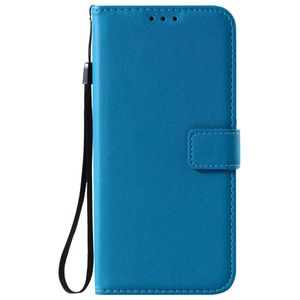 Samsung Galaxy A21 hoesje - Bookcase - Pasjeshouder - Portemonnee - Camerabescherming - Kunstleer - Blauw