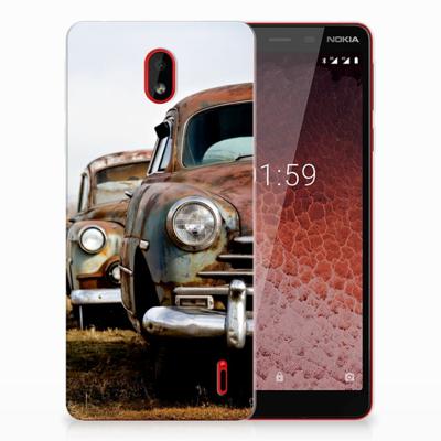 Nokia 1 Plus | Siliconen hoesje | met foto Vintage Auto