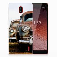 Nokia 1 Plus | Siliconen hoesje | met foto Vintage Auto