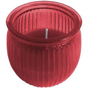 Citronella kaars 7,5 cm rood   -