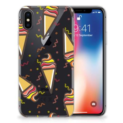Apple iPhone X | Xs | Siliconen Case | Icecream