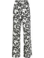 Stella McCartney pantalon ample Lower à fleurs - Blanc