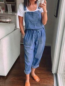 Denim Casual Washing Process Denim Bib Pants