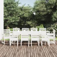 11-delige Tuinset massief grenenhout wit
