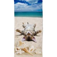 Good Morning Kinderstrandlaken Beachcat - 75x150 cm
