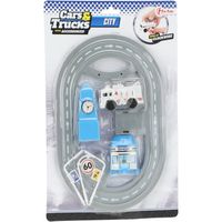 Toi-toys Mini Racebaan Grijs 7-delig - thumbnail