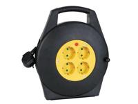 Kabelhaspel 10 m 3g1.5 4 stopcontacten randaarde - Velleman