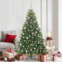 Kunstkerstboom met 300 LED met standaard Groen 180 cm PE en PVC