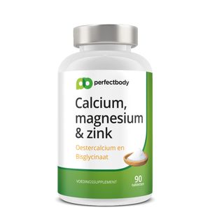 Perfectbody Calcium, Magnesium En Zink Tabletten - 90 Tabletten