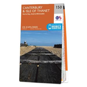 Wandelkaart - Topografische kaart 150 OS Explorer Map Canterbury, Isle