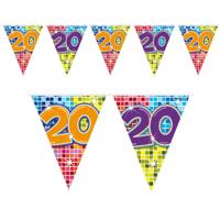 1x Mini slinger versiering 20ste verjaardag