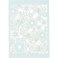 Creativ Company Patroonkarton, vel 10,5x15 cm, 200 gr, lichtblauw, 10 stuk/ 1 doos