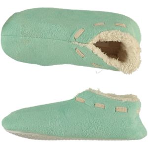 Spaanse pantoffels/sloffen mintgroen voor jongens/meisjes/kinderen 35-36  -