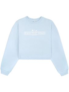 Sporty & Rich sweat crop Health Resort en coton - Bleu