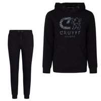 Cruyff Xinner Trainingspak Kids Zwart Camo Blauw Grijs