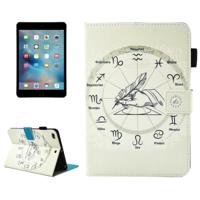 Voor iPad mini 4 / 3 / 2 / 1 twaalf sterrenbeelden patroon horizontale Flip lederen draagtas met houder & portemonnee & Card Slots & slaap / Wake-up f