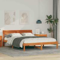 Bedframe Wasbruin 140 x 200 cm Massief grenenhout