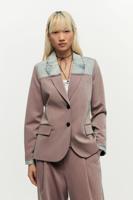 gerecyclede blazerjas - RED - S