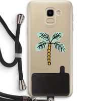 Palmboom: Samsung Galaxy J6 (2018) Transparant Hoesje met koord