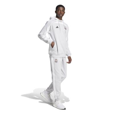 adidas Real Madrid Urban Purist Joggingpak Hooded 2025-2026 Lichtgrijs Wit Zwart