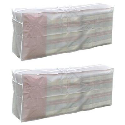 HI Afdekhoes voor tuinkussens - 2x - 125 x 50 x 30 cm - beschermhoezen