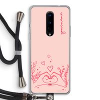 Love is in the air: OnePlus 8 Transparant Hoesje met koord Love is in the air: OnePlus 8 Transparant Hoesje met koord
