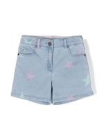 Stella McCartney Kids short en jean à motif d'étoiles - Bleu - thumbnail