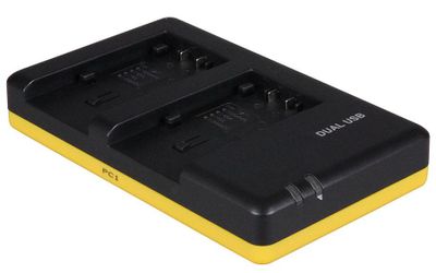 Duo oplader voor 2 camera accu's Panasonic VW-VBT190 en VW-VBT380