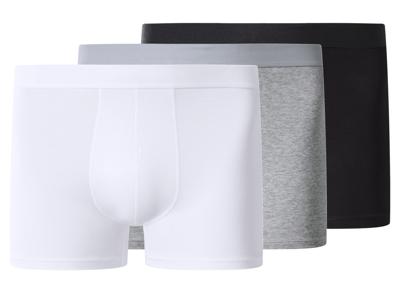 esmara Men Set van 3 heren boxers (Zwart/grijs/wit, 4XL)