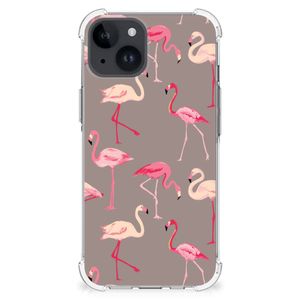 iPhone 15 Case Anti-shock Flamingo