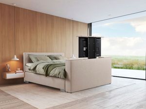 Beddenleeuw TV-Lift in Voetbord - 180x83 - Ecru