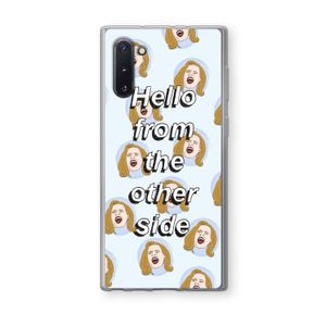 Hello: Samsung Galaxy Note 10 Transparant Hoesje