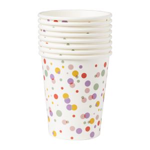 Bekers stipjes - papier - set van 8