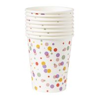Bekers stipjes - papier - set van 8