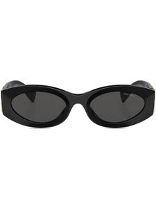 Miu Miu Eyewear lunettes de soleil Miu Glimpse à monture ovale - Noir