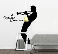 Woonkamer stickers Mijl davis silhouet